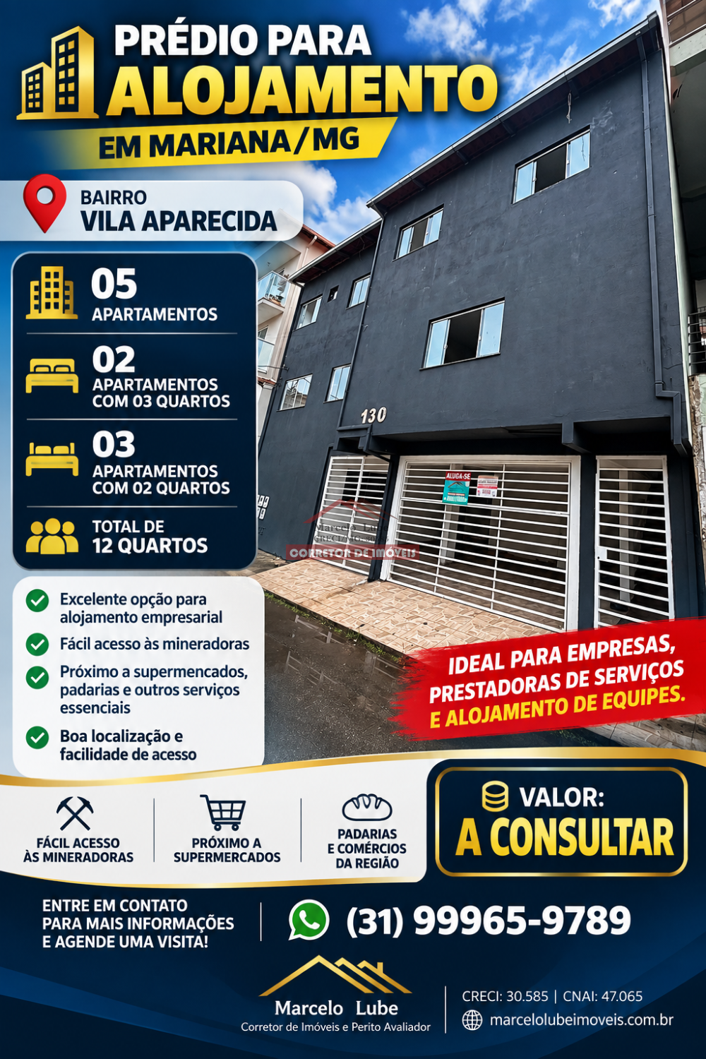 Prédio > aluguel > NOSSA SENHORA APARECIDA