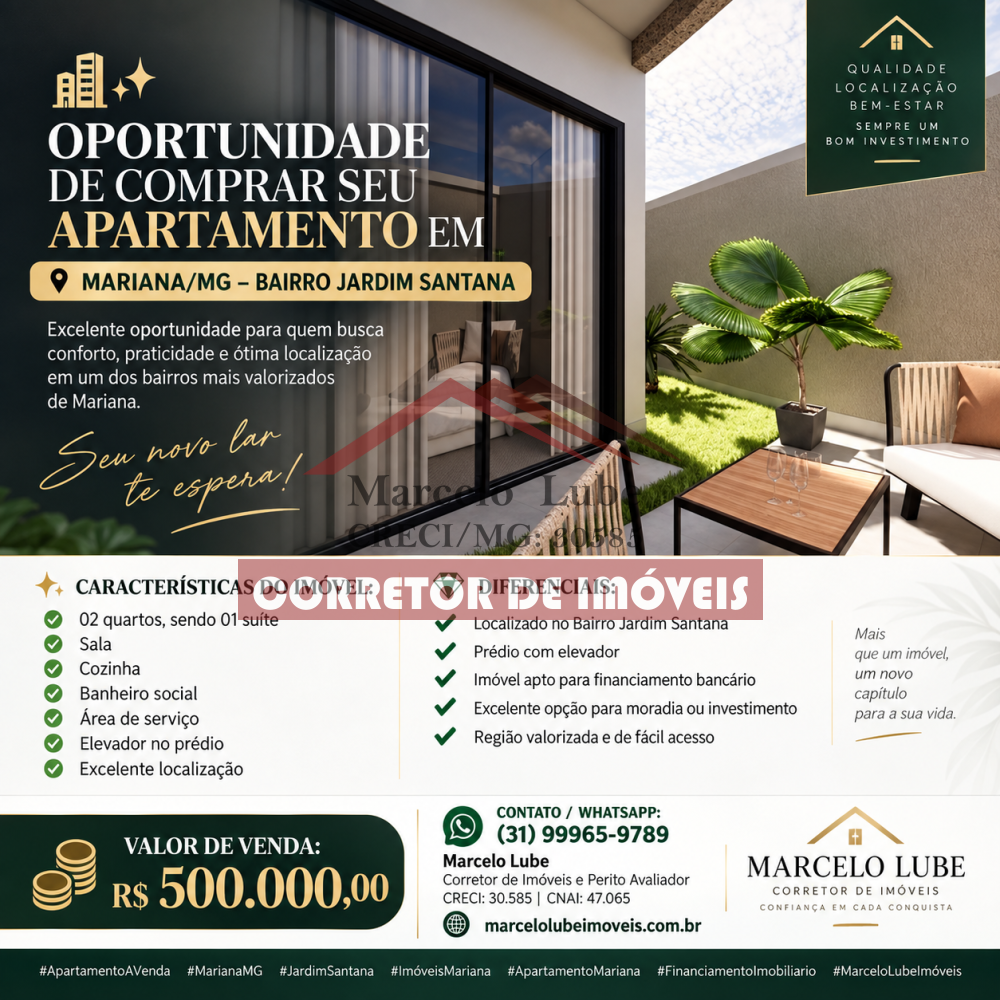 Apartamento > venda > JARDIM SANTANA - MARIANA