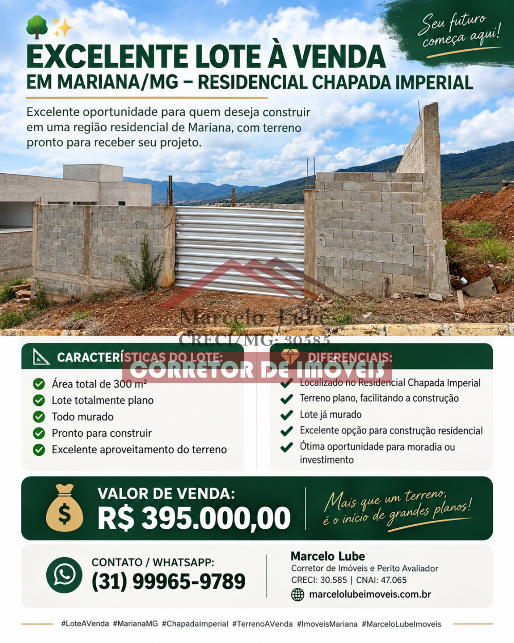 Lote > venda > CHAPADA IMPERIAL - MARIANA