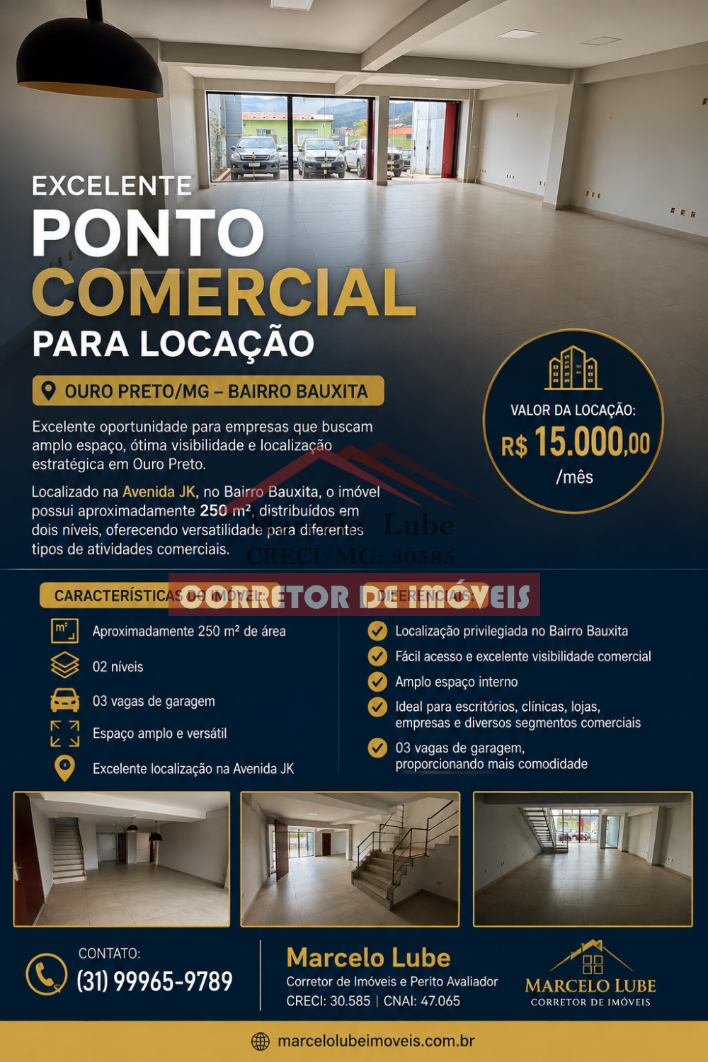 Ponto Comercial > aluguel > BAUXITA-ouro preto