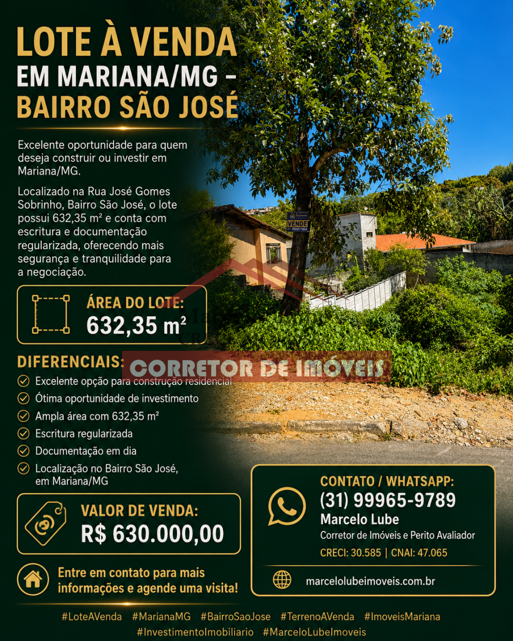 Lote > venda > SÃO JOSÉ