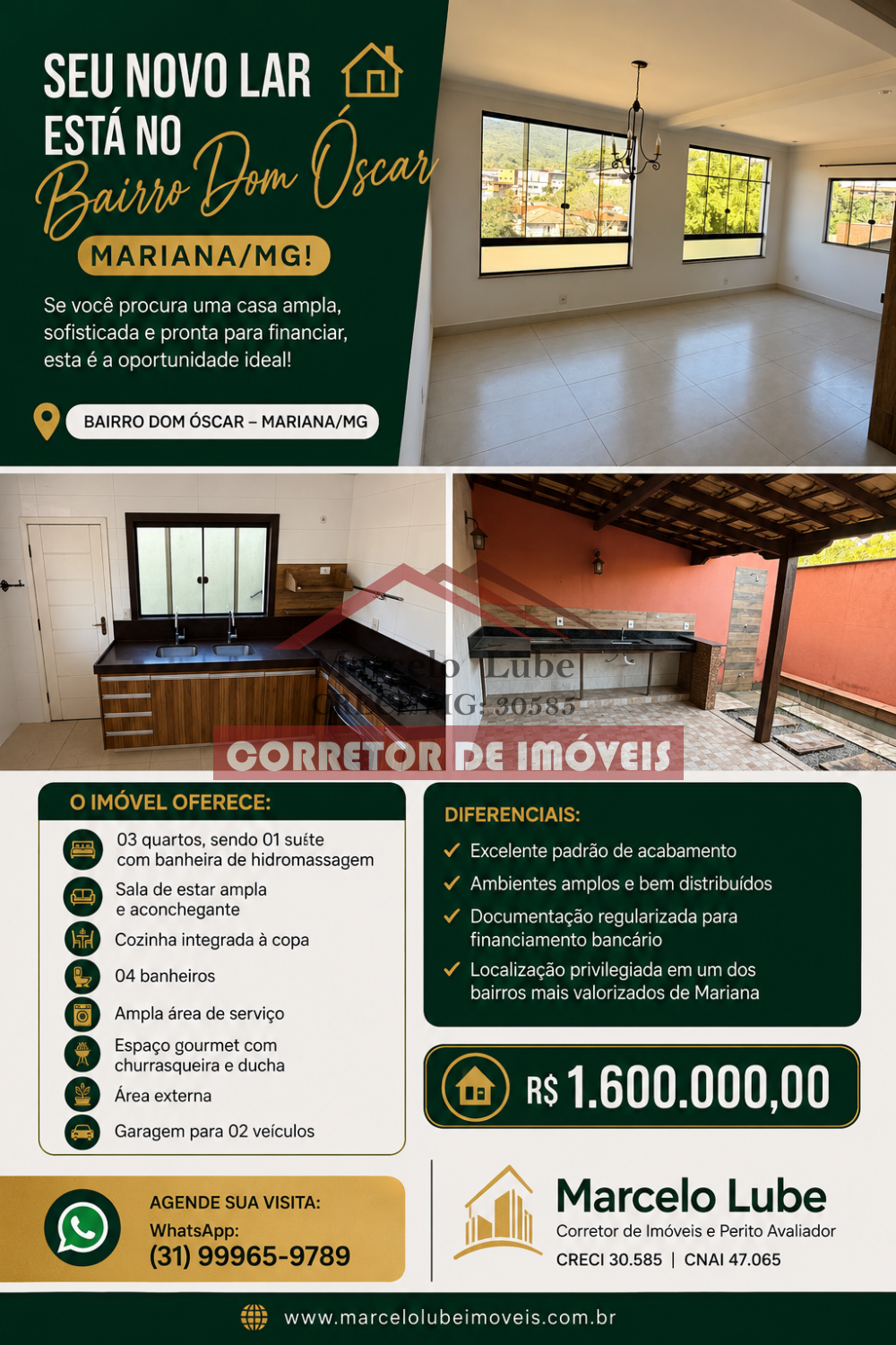Casa > venda e aluguel > DOM OSCAR - MARIANA